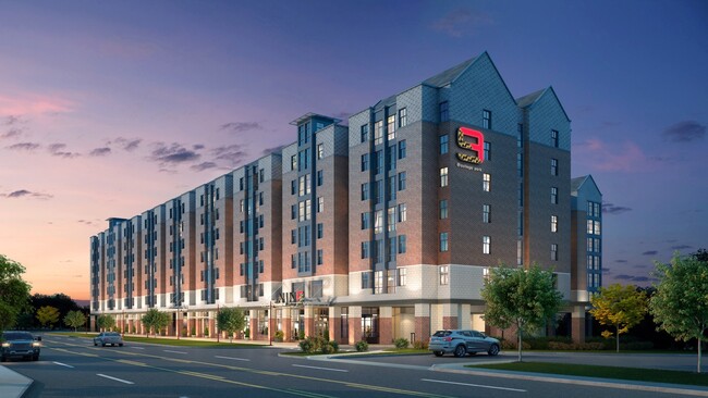 Property Exterior Rendering - Nine at College Park Phase I Apartments