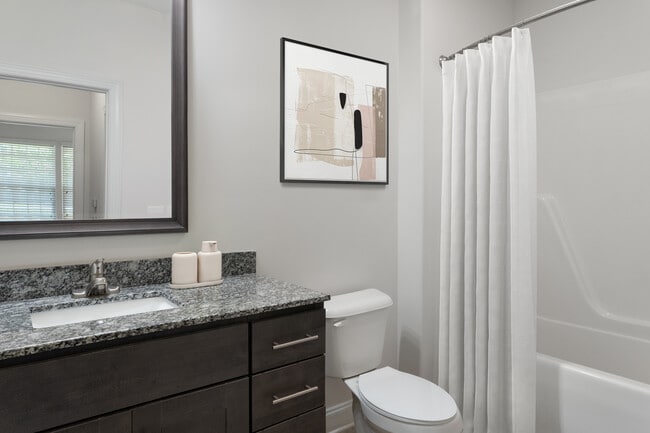 Bright and thoughtfully-designed bathrooms made for daily ease.