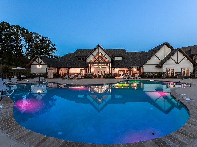 Resort-Style Pool and Clubhouse - Legends at Laurel Canyon Apartments