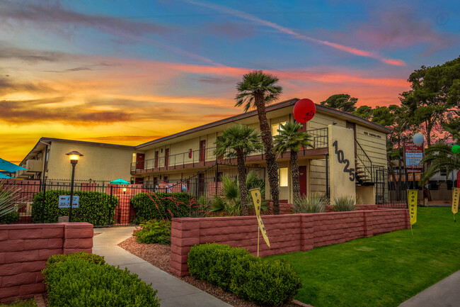 Community Exterior at Twilight - Cambridge Vista Apartments