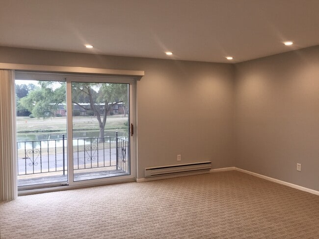 View looking out from inside of condo