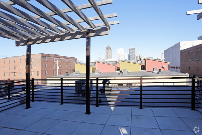 Rooftop Patio w/ Pergola and Wet Bar - 7th Street Brownstones
