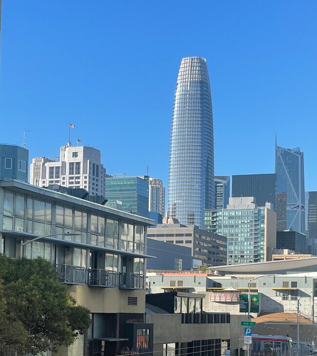 Veiw of downtown from the balcony - 855 Folsom St Unit 332