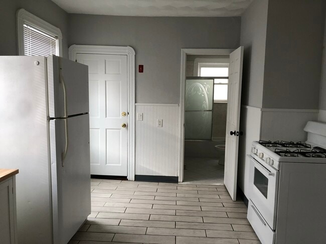 Kitchen, Rear Entrance Bathrom - 22 Woonasquatucket Ave Unit 2nd Floor