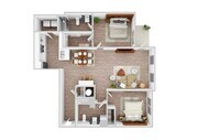 2 Bedroom | 2 Bath | 1188 SF