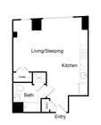 Serenity - S9 - 1 Beds - 1 Baths - 500 Sq. ft.