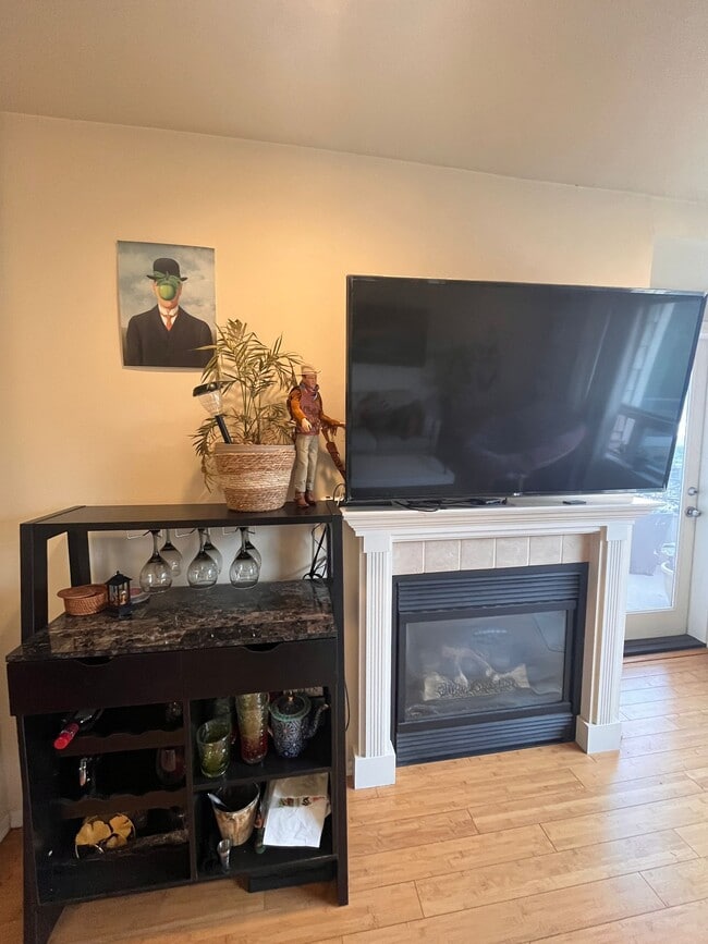 Gas fireplace + TV mount - 2312 W Boston St Unit 301