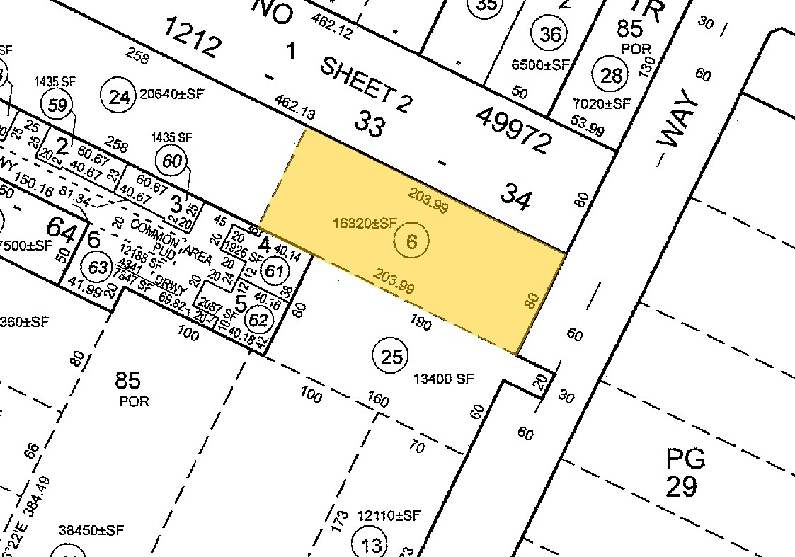 Plat Map - 919-921 Carob Way Apartments
