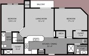Suite B | 2 Bed 2 Bath | 1,167 sqft