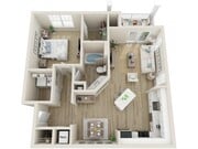 The Beaufort One Bedroom Plan