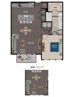 A9a-1x1 floor plan 1414 Texas Downtown