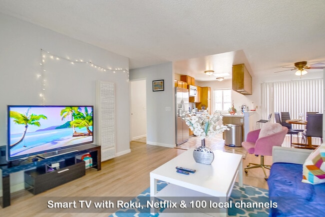 Sink into comfy couches and enjoy endless streaming your fave shows