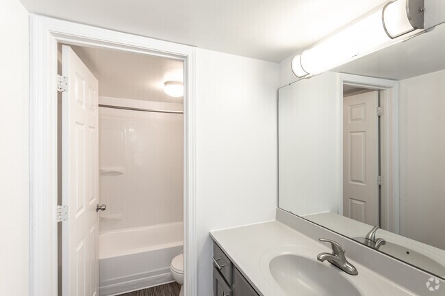 Bluemont Bathroom - Arlington Apartments