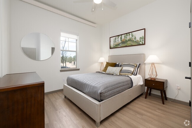 2BR, 1BA - 733SF - Primary Bedroom - The Meadowmark Apartments