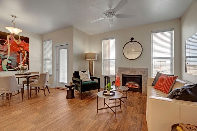 Latitude 31 Living Room with Fireplace - Latitude 31°