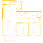 B3 | 2x2 | 993 sq ft
