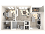 A2.1 | One Bedroom, One Bathroom