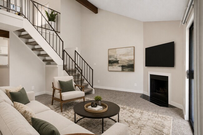 The Living Room at Hilltop View Apartments - Hilltop View Apartments