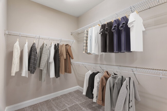 Stay organized with spacious closets