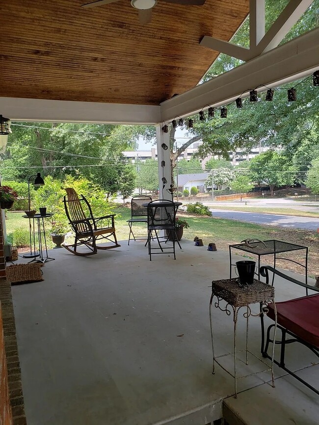View from porch toward Piedmont Hospital - 230 Pine Needle Rd