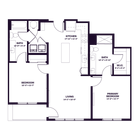Oberon C1 Two Bedroom Floor Plan