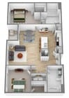 Sebastian 3 | 2 Bedroom | 2 Bath | 1065 SF