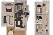 3BR|2B Townhome Floor Plan