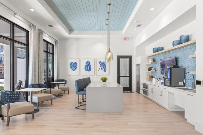 Variety of social and coworking spaces throughout