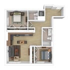 Terwilliger Place - 2 habitaciones y 2 baños
