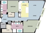 2A floor plan Broadstone Miracle Mile