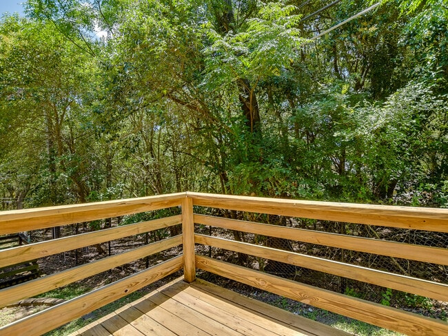 Private outdoor deck—your own personal space for a morning coffee or an outdoor study break.
