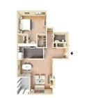 1BR/1.5BA