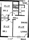 2HAB/1BA