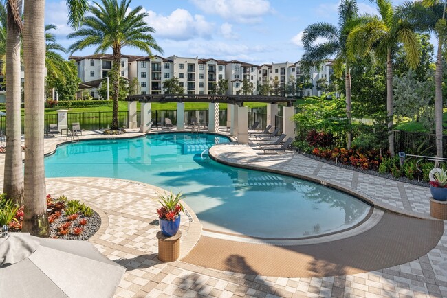 Resort-style swimming pool
