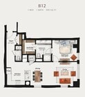 B12 | 1 Bed 1.5 Bath 990 square feet