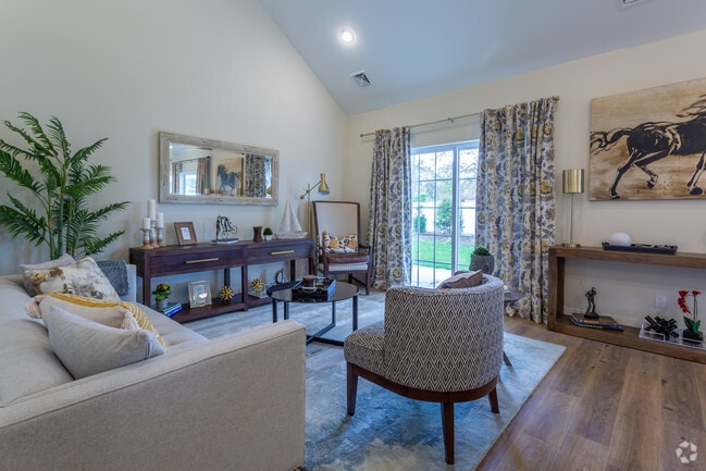 2BR,2.5BA -1700 SF Townhouse with Garage-Living Room