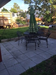 Outdoor patio in rear of house - 1350 Spring Road Northwest