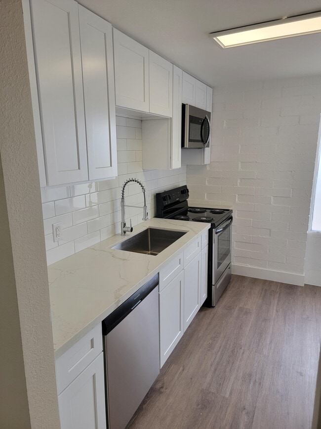 Kitchen view - Palisade Flats- Stunning Renovations