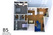 B5 2 Bed 2 Bath With Den 1240 Square Feet