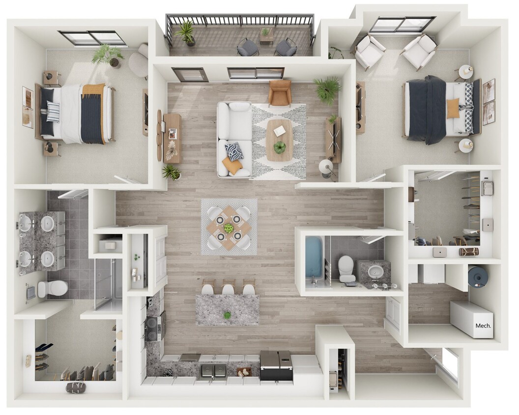 Floor Plan - Tamarack - Stacked Flat
