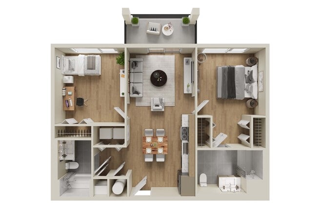 2 BR/ 2 BATH