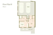Explore Floor Plan D with garage access and cozy living areas designed for convenience.