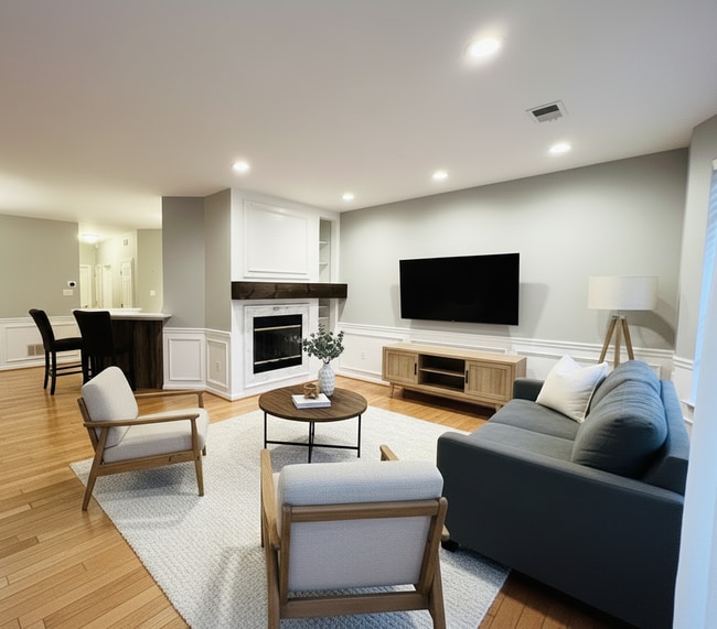 Sala de estar preparada para el segundo día - 305 Dresher Woods Dr Unidad 305