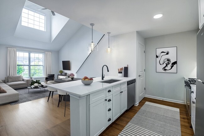 Upgraded kitchen looking into living area - Terraces on the Hudson Apartments