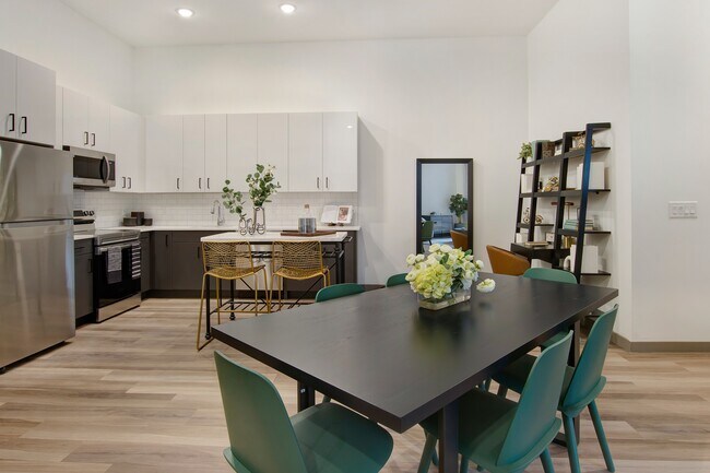 Modern home amenities include stunning kitchens outfitted with Energy Star® stainless steel appliances, quartz countertops, elevated 9-foot ceilings, and a keyless entry system.
