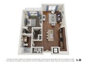 A1.2 - 1x1 floor plan Parkside at Avalon Park