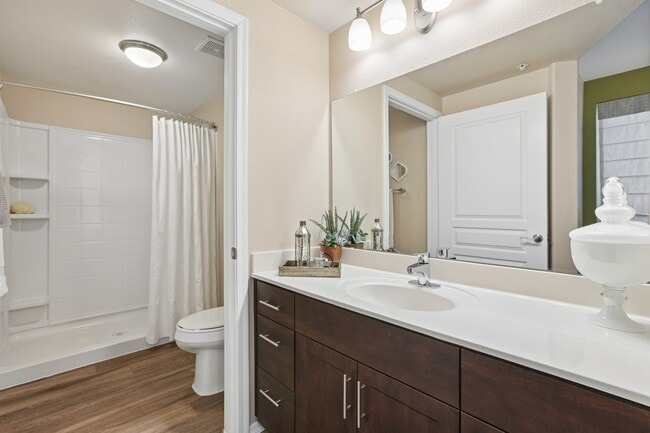 Welcome to Highland Groves at Morrison Ranch, where modern design meets comfort in every detail. Enjoy spacious bathrooms with stylish finishes and ample storage. Elevate your living experience today—schedule a tour now!
