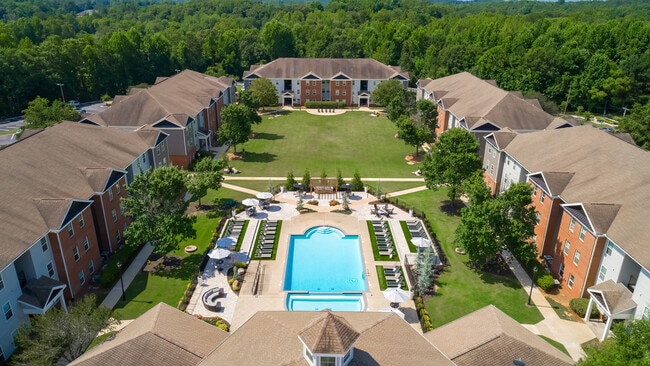 Discover our vibrant community centered around our resort-style pool and modern amenities, professionally operated by Highlands Vista Group. - The Foundry