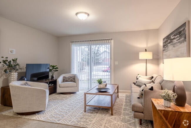2BR, 2BA - Living Room - Fox Pointe Apartments