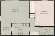 One Bedroom Traditional